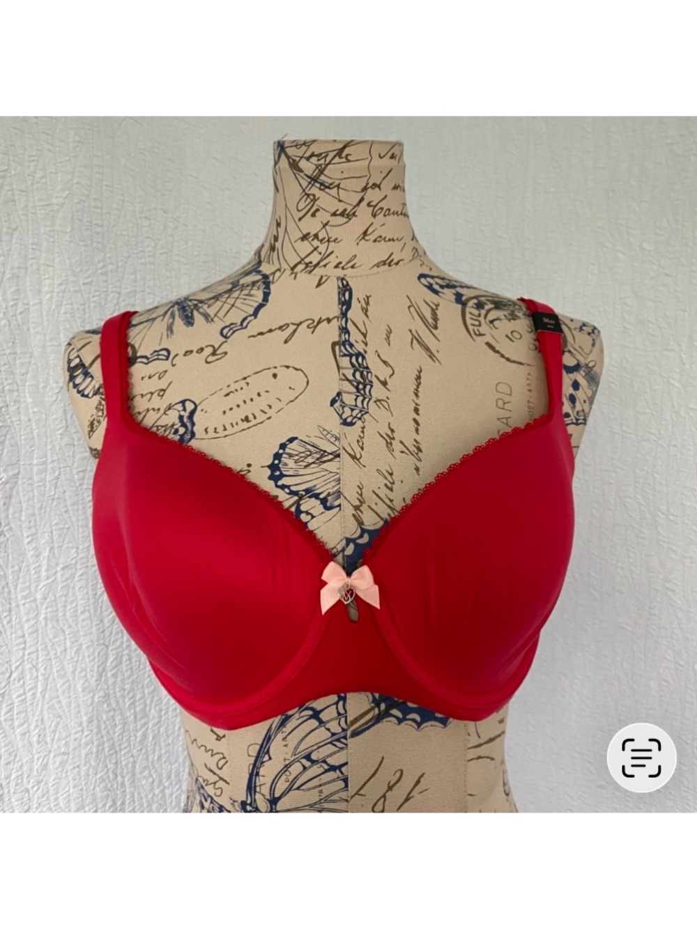 Victoria's Secret By Victoria Lined Demi Red Padded Underwire T-Shirt Bra NWT